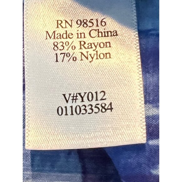 Coldwater Creek royal blue crinkle rayon tunic 1X - Picture 7 of 14